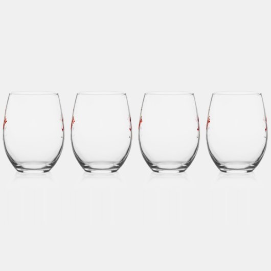 Vier Set Wijn Stemless Brillen Drinkware Wijnglas Zonder Voet (Links)