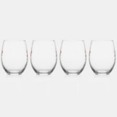 Vier Set Wijn Stemless Brillen Drinkware Wijnglas Zonder Voet (Rechts)