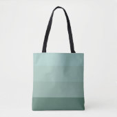 Vier Shades of Green Stripes Canvas tas (Voorkant)