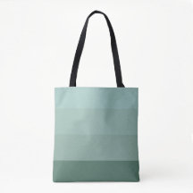 Vier Shades of Green Stripes Canvas tas