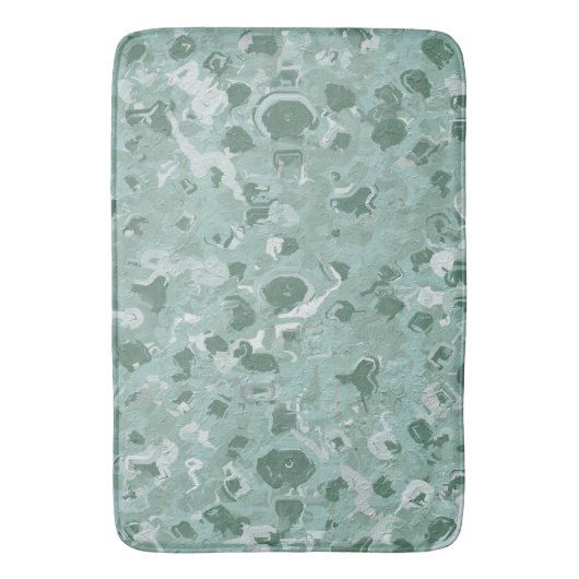 Vier Shades van Groen Abstract Badmat (Voorkant Verticaal)