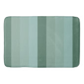 Vier Shades van Groene Stripes Badmat (Voorkant)