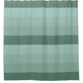 Vier Shades van Groene Stripes Douchegordijn