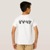 VIER shirt PANDAS - kies stijl - aanpasbaar (Achterkant volledig)