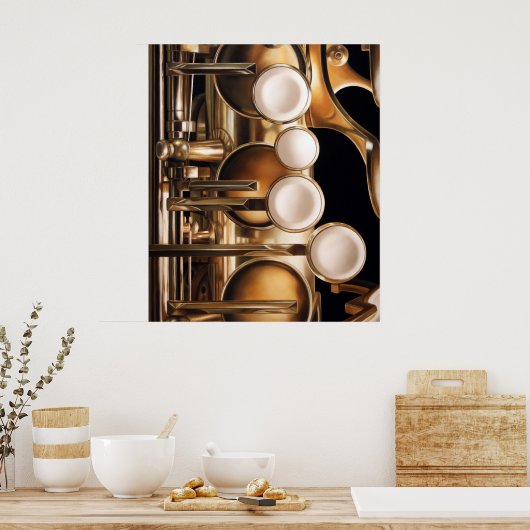 Vier sleutels poster (Keuken)