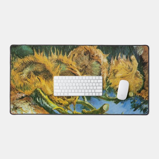 Vier sneeuwbloemen door Vincent van Gogh Bureaumat (Keyboard & Muis)