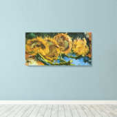 Vier sneeuwbloemen door Vincent van Gogh Canvas Afdruk (Insitu (Houten vloer))