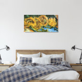 Vier sneeuwbloemen door Vincent van Gogh Canvas Afdruk (Insitu (Slaapkamer))