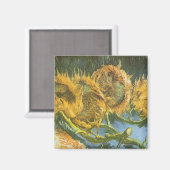 Vier sneeuwbloemen door Vincent van Gogh, Fine Art Magneet (Voorkant / Achterkant)