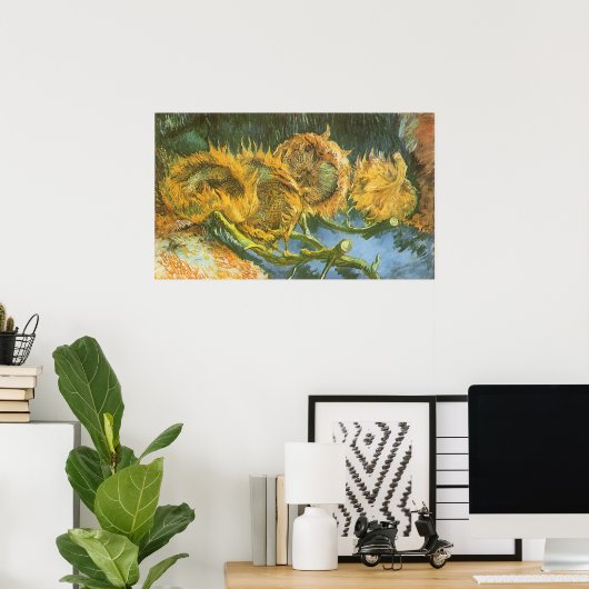 Vier sneeuwbloemen door Vincent van Gogh, Fine Art Poster (Thuiskantoor)