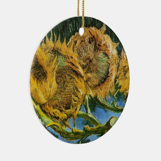 Vier sneeuwbloemen door Vincent van Gogh Keramisch Ornament (Rechts)