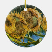 Vier sneeuwbloemen door Vincent van Gogh Keramisch Ornament (Achterkant)