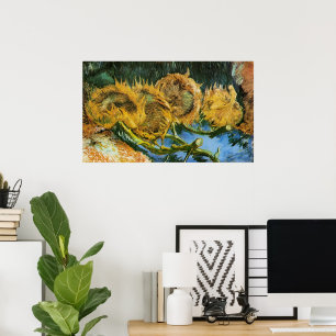 Vier sneeuwbloemen door Vincent van Gogh Poster