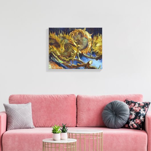 Vier sneeuwbloemen schilderen Vincent van Gogh Canvas Afdruk (Insitu (Woonkamer))