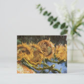 Vier sneeuwbloemen, Vincent van Gogh Briefkaart (Staand voorkant)