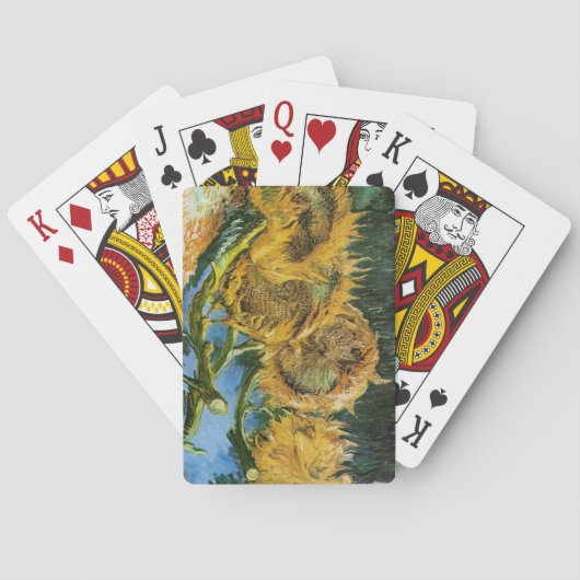 Vier sneeuwbloemen, Vincent van Gogh Pokerkaarten (Achterkant)