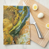 Vier sneeuwbloemen, Vincent van Gogh Theedoek (Quarter Fold)