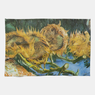 Vier sneeuwbloemen, Vincent van Gogh Theedoek