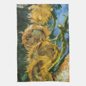 Vier sneeuwbloemen, Vincent van Gogh Theedoek (Verticaal)