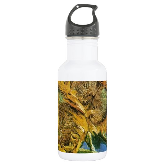 Vier sneeuwbloemen, Vincent van Gogh Waterfles (Voorkant)