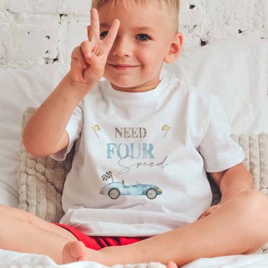 Vier-snelheden verjaardag T-shirt