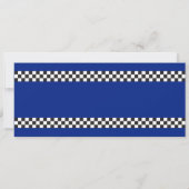 Vier snelheid auto race ticket vierde verjaardag n kaart (Achterkant)