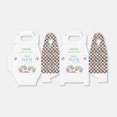 Vier snelheid Blue Monster Trucks Gift Box nodig Bedankdoosjes (Uitgevouwen)