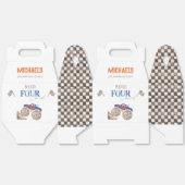 Vier snelheidsmonstertruck nodig bedankdoosjes (Ongevouwen)