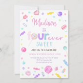 VIER Snoep Lollipop Birthday, ooit gezoet Kaart (Voorkant)