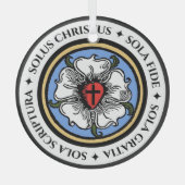 Vier Solas - Lutheran Glas Ornament (Voorkant)