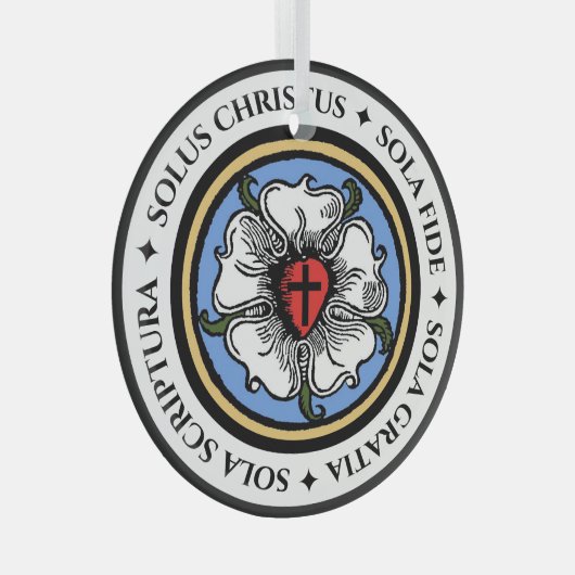 Vier Solas - Lutheran Glas Ornament (Voorkant Rechts)
