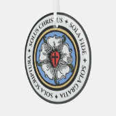 Vier Solas - Lutheran Glas Ornament (Voorkant links)