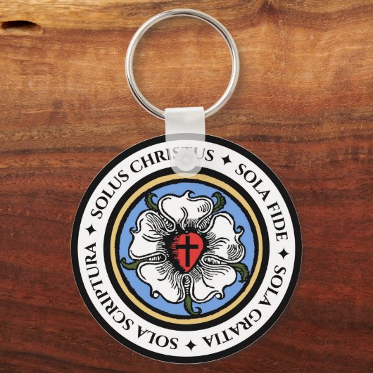 Vier Solas - Lutheran Sleutelhanger (Voorkant)