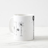 Vier soorten neuronen koffiemok (Voorkant links)