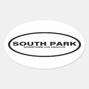 VIER "South Park", Downtown LA Ovale Sticker