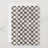 VIER Speed Birthday-uitnodiging nodig | 4e Kaart (Achterkant)