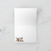 Vier speelse Kittens gevouwen Kaart (Binnen)