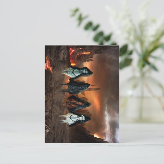 Vier sperma van de Apocalyps Briefkaart (Staand voorkant)