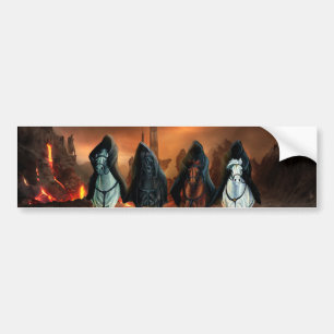 Vier sperma van de Apocalyps Bumpersticker