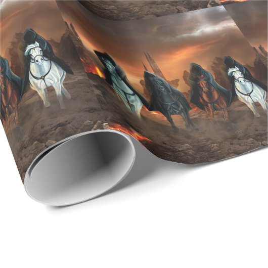 Vier sperma van de Apocalyps Cadeaupapier (Rol Hoek)