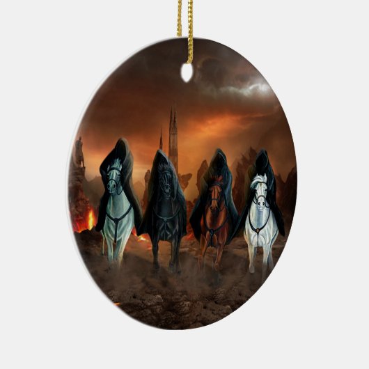 Vier sperma van de Apocalyps Keramisch Ornament (Rechts)