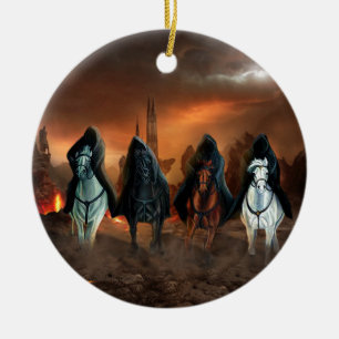 Vier sperma van de Apocalyps Keramisch Ornament