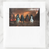 Vier sperma van de Apocalyps Rechthoekige Sticker (Tas)