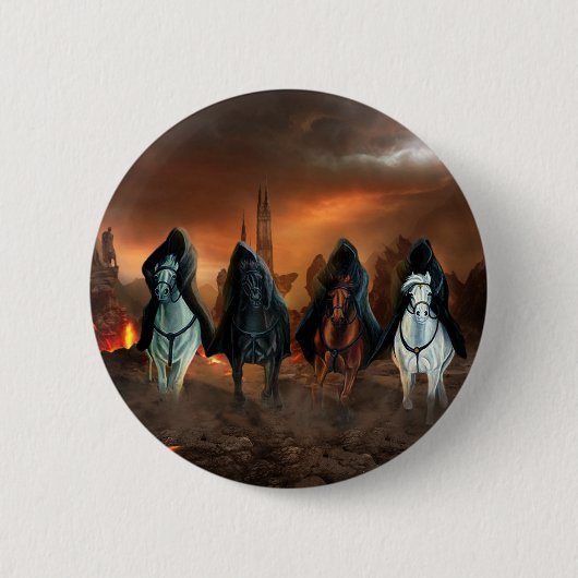 Vier sperma van de Apocalyps Ronde Button 5,7 Cm (Voorkant)