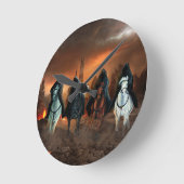 Vier sperma van de Apocalyps Ronde Klok (Hoek)