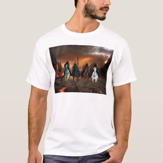 Vier sperma van de Apocalyps T-shirt (Voorkant)