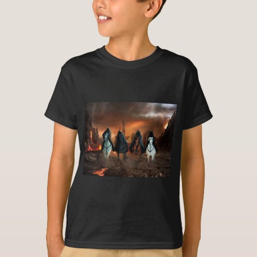 Vier sperma van de Apocalyps T-shirt (Voorkant)