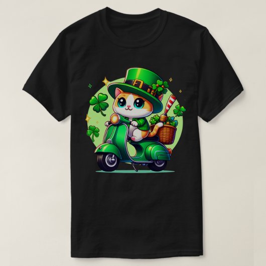 Vier St Patrick's Day met een leuke en kleurrijke T-shirt (Design voorkant)