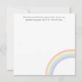 Vier St. Patrick's Day met een Lucky Cat Kaart (Achterkant)