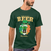 Vier St. Patrick's Day met een Lucky Cat T-shirt (Voorkant)
